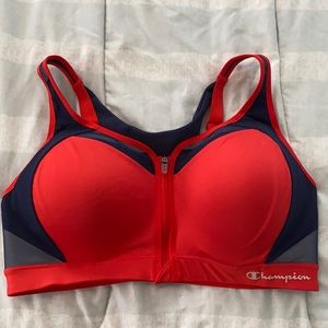 Champion Women's Motion Control Zip Sports Bra